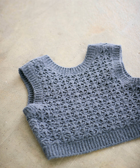 crochet double knit vest