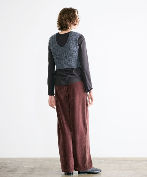 crochet double knit vest
