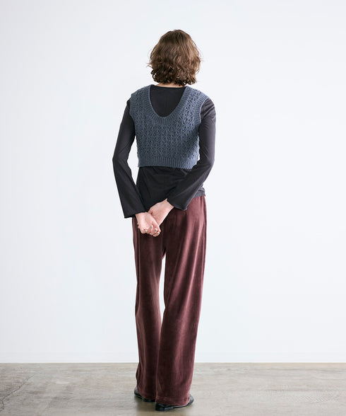 cotton cashmere crew neck T