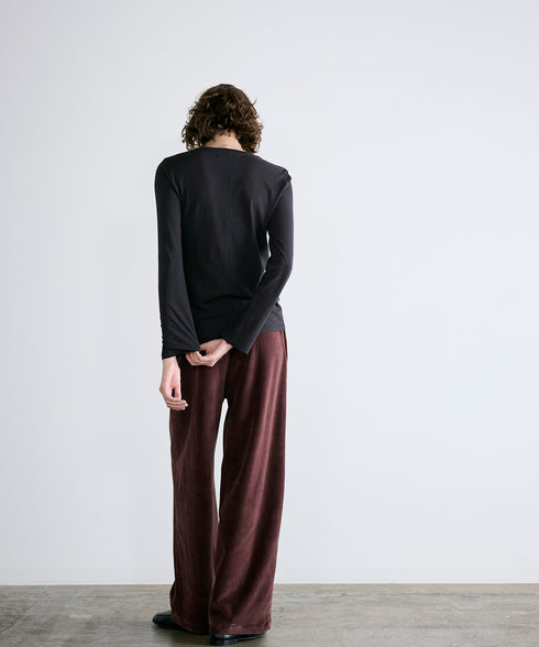 cotton cashmere crew neck T