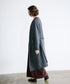 boiled wool long cardigan