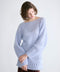 wool mohair cable boatneck top