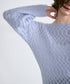 wool mohair cable boatneck top