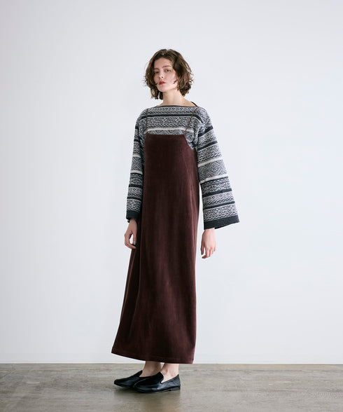 cotton velour camisole dress