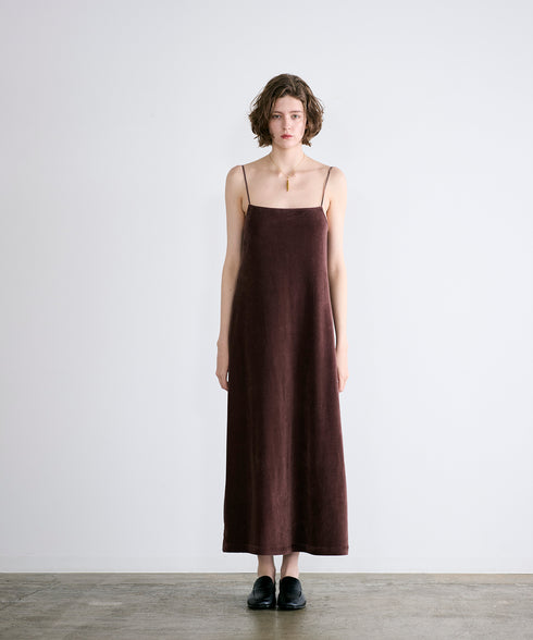 cotton velour camisole dress