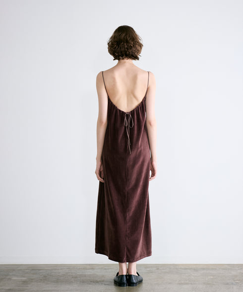 cotton velour camisole dress