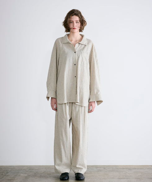 hemp orgnic cotton high neck shirt