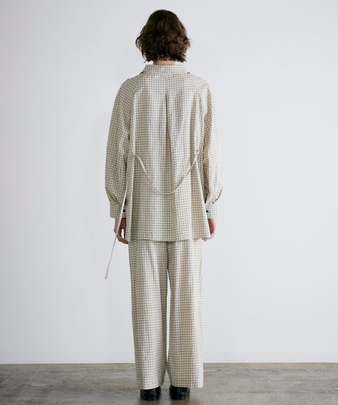 hemp orgnic cotton high neck shirt