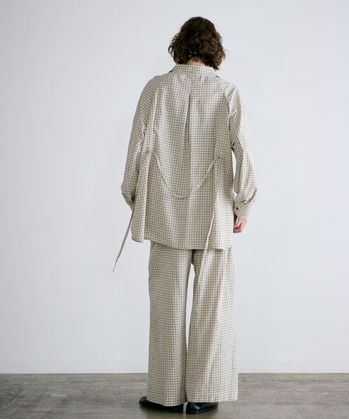 hemp orgnic cotton high neck shirt