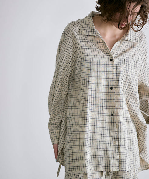 hemp orgnic cotton high neck shirt