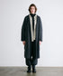 boiled wool long cardigan