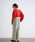 wool mohair cable cropped cardigan