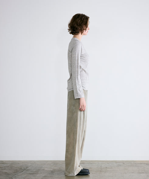 cotton cashmere crew neck T