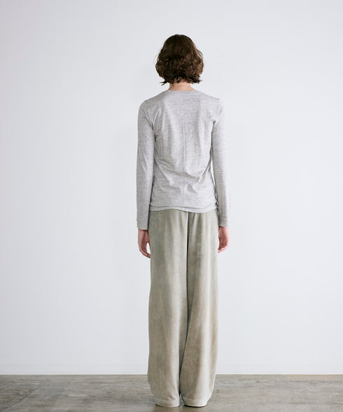 cotton cashmere crew neck T