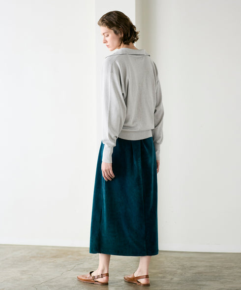 seawool×organic cotton polo knit