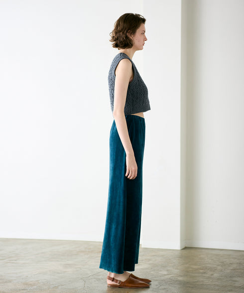 cotton velour long skirt