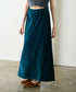 cotton velour long skirt