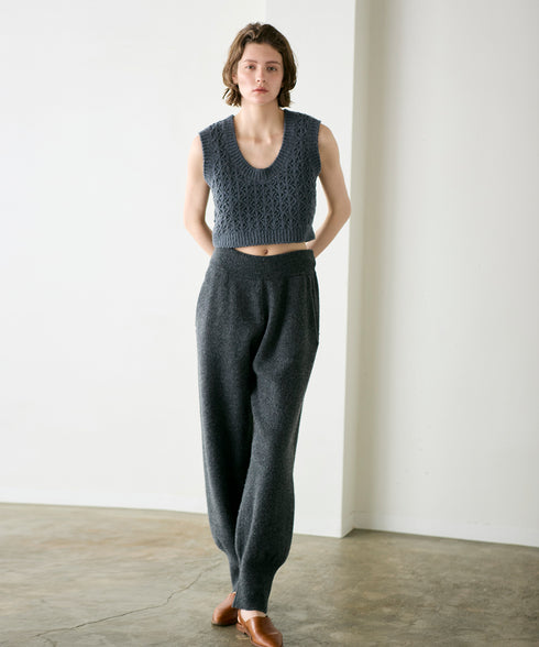 crochet double knit vest