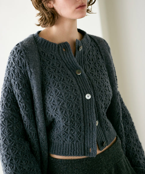 crochet double knit cardigan