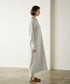 seawool×organic cotton polo knit dress