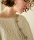wool mohair cable cropped cardigan
