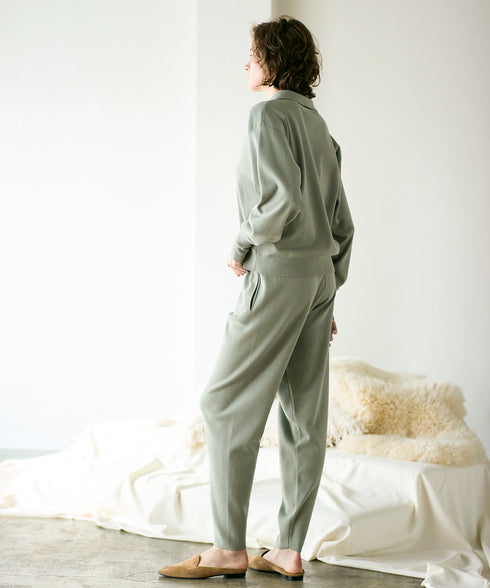 seawool×organic cotton knit pants