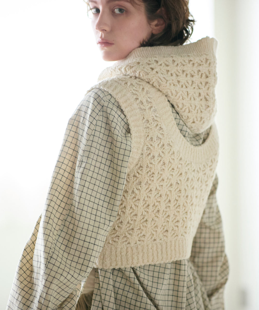 crochet double knit hood muffler – WALANCE OFFICIAL ONLINE SHOP