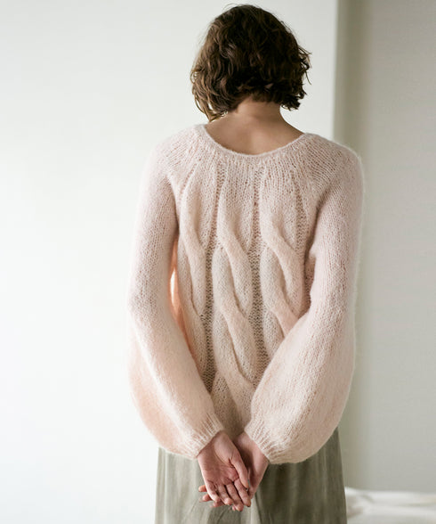 wool mohair hand knit