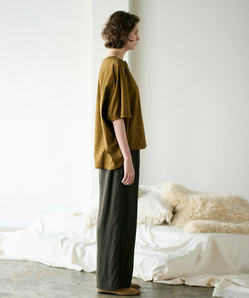 hemp lyocell wide pants