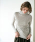 cotton cashmere high neck T