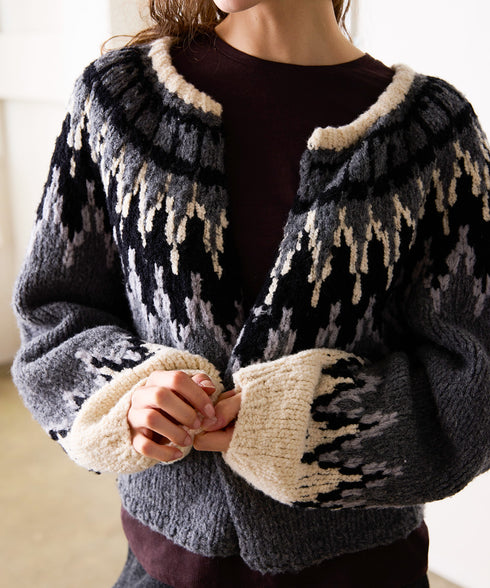 NORDIC HAND KNIT CARDIGAN