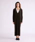 【coming soon】COTTON VELOUR DEEP V-NECK DRESS