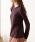 【coming soon】COTTON CASHMERE CREW NECK T