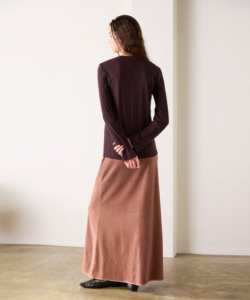 【coming soon】COTTON CASHMERE CREW NECK T