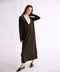 【coming soon】COTTON VELOUR DEEP V-NECK DRESS