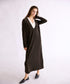 【coming soon】COTTON VELOUR DEEP V-NECK DRESS