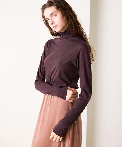 【coming soon】COTTON CASHMERE HIGH NECK T