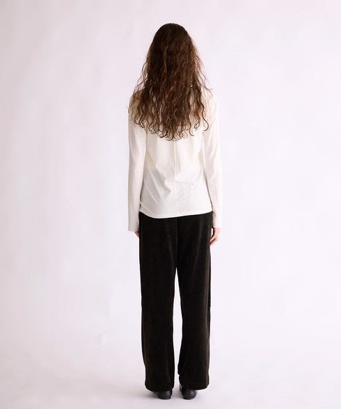 【coming soon】COTTON VELOUR WIDE PANTS