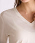 【coming soon】COTTON CASHMERE V-NECK T