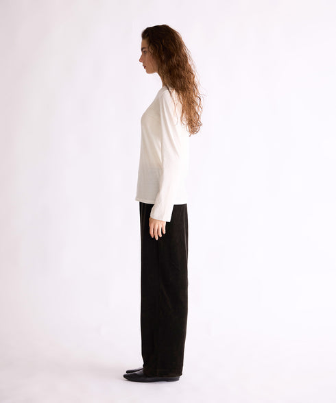 【coming soon】COTTON CASHMERE CREW NECK T