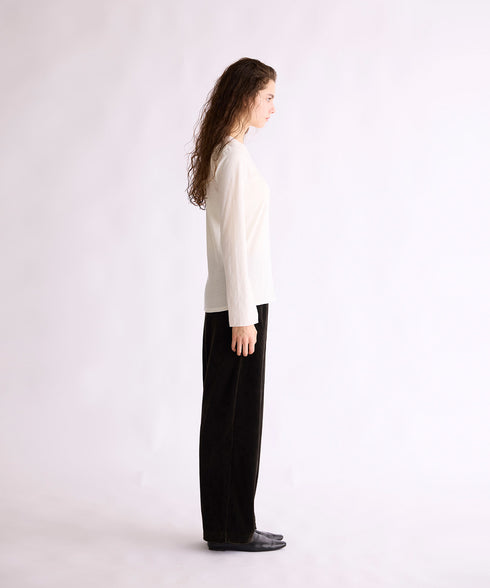 【coming soon】COTTON CASHMERE CREW NECK T