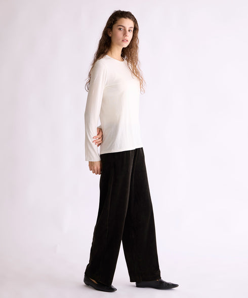 【coming soon】COTTON VELOUR WIDE PANTS