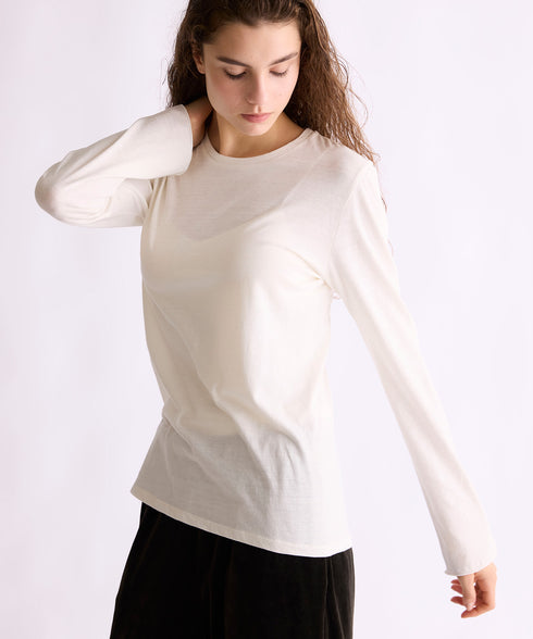 【coming soon】COTTON CASHMERE CREW NECK T