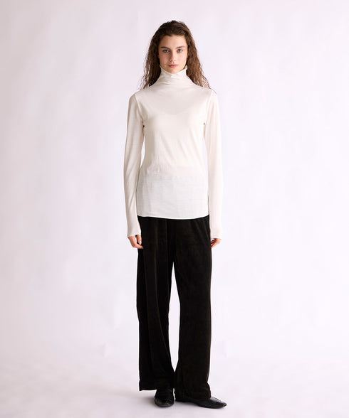 【coming soon】COTTON CASHMERE HIGH NECK T