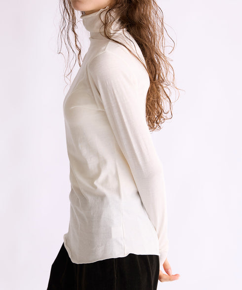 【coming soon】COTTON CASHMERE HIGH NECK T