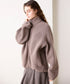BOUCLE KNIT ZIP BLOUSON