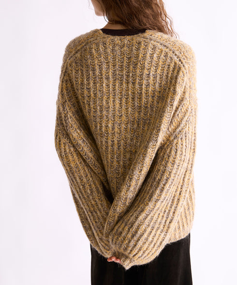 MIX MOHAIR CARDIGAN