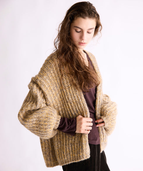 MIX MOHAIR CARDIGAN