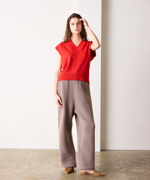 BOUCLE KNIT PANTS