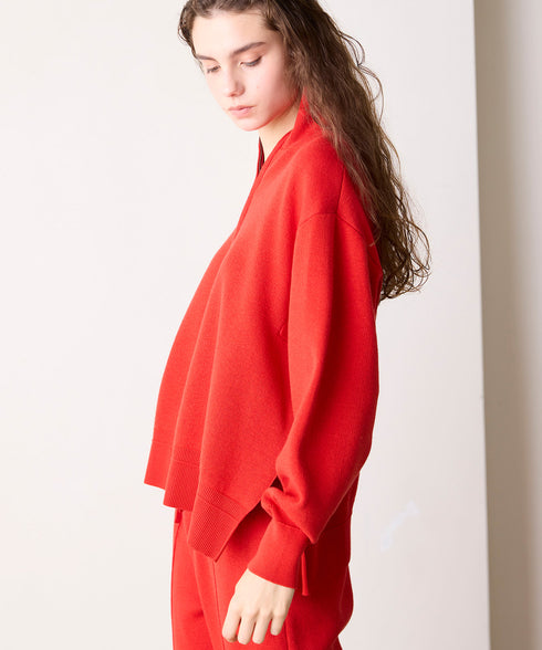 【8/28発売】COTTON SILK DOUBLEFACE HALF ZIP PULLOVER